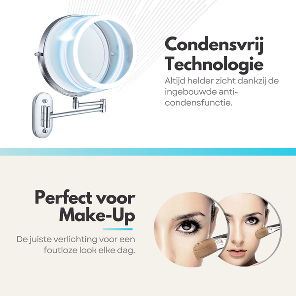 Make Up Bag with LED Mirror - Pink (copy)