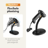 NAVIX Wired Barcode Scanner - Flexible Stand - Quick and Accurate QR Code Scanning via USB - Plug & Play Handheld Scanner - Paper and Screen Scanning