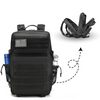 Tactical Military Backpack 45L - Water-Repellent Backpack with Laptop Compartment for Outdoor and Adventure - Black