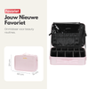 Luxury Make-up Bag XL - Beauty Case with Adjustable Compartments - Handy Size - Ideal for Travel - Pink