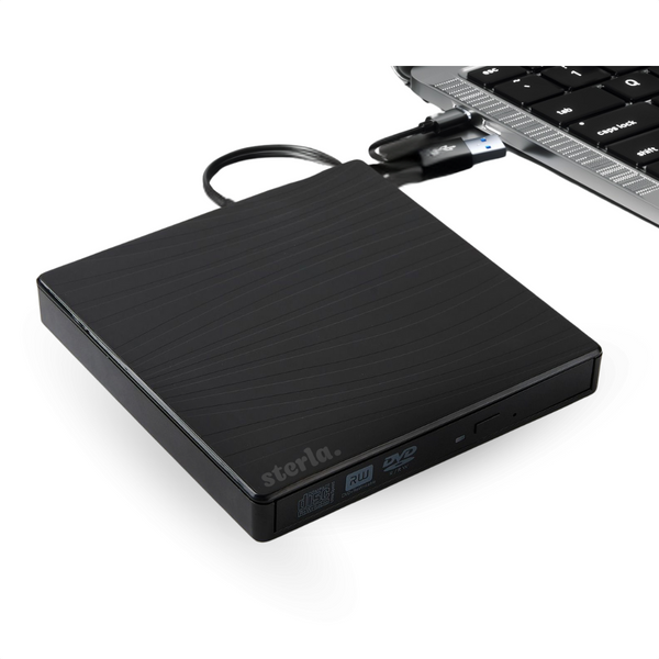 Externe CD DVD Speler en Brander – Compact, Plug & Play, USB-C & USB 3.0 – Geschikt voor Windows - Mac - Linux