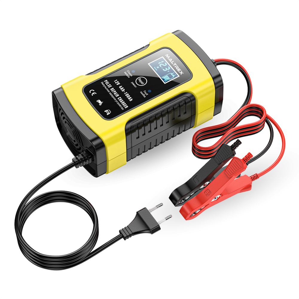 12V Battery Charger Safe and Efficient Charger for Car, Motorcycle, Boat and Camper Trickle Charger 12V 6A up to 100Ah