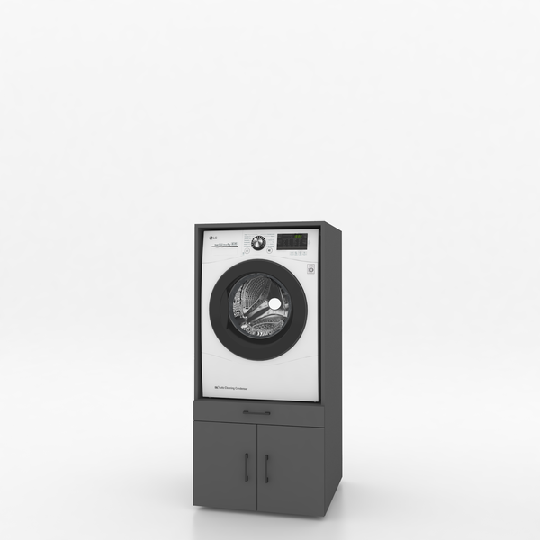 Wasmachinekast 1 delig - 67x145x67cm – Antraciet