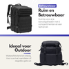 Tactical Military Backpack 45L - Water-Repellent Backpack with Laptop Compartment for Outdoor and Adventure - Black