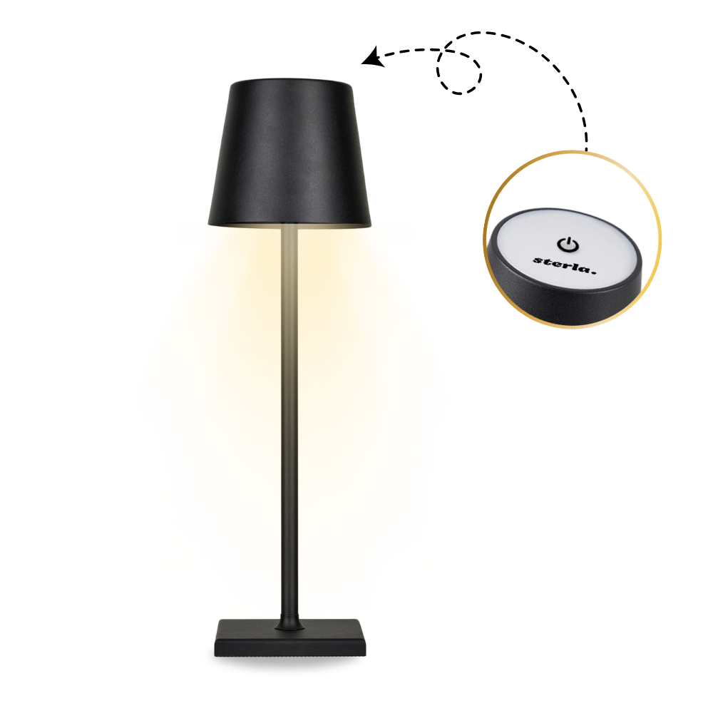 Draadloze Tafellamp met Touch Sensor en Oplaadbare Batterij - Dimbaar Draadloze Tafellamp met Touch Sensor en Oplaadbare Batterij - Dimbaar