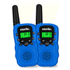Walkie Talkie Set for Kids - Range up to 5 km - Flashlight - Drop-resistant - Compact and Lightweight - Blue