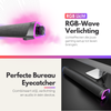 Bluetooth RGB Gaming Speaker Soundbar – 12W – Compacte USB Soundbar met AUX – RGB Wave Light – Luidspreker Voor PC & Monitor