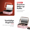 Luxury Beauty Case Bag with Mirror & LED Lighting – Perfect Makeup Case Organizer for Women - Size XL - Pink