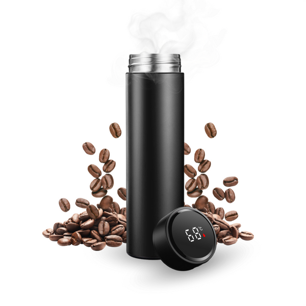 Sterla Slimme Drink Thermosfles met LCD Temperatuur Display – 500 ml – Dubbelwandige Isolatiefles – Luxe Ontwerp - Water, Koffie & Thee Fles