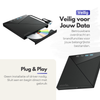 5in1 Externe CD DVD Speler en Brander – Compact, Plug & Play, USB-C & USB 3.0 – Geschikt voor Windows - Mac - Linux - Hoge Snelheid