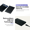 External 2.5" HDD / SSD Enclosure – Compact Storage Solution with SATA III and USB 3.0 Connection - Black