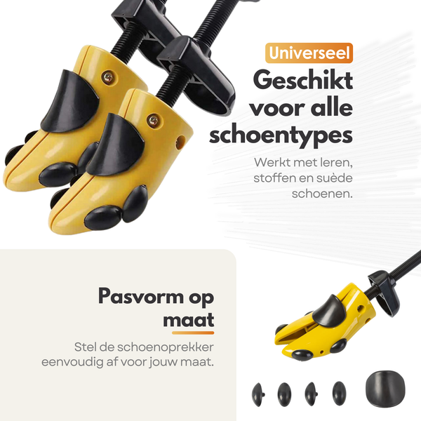 Premium Schoenspanner - 2 Stuks - Geschikt voor Maat 39 t/m 47 - Verstelbare Schoenoprekker - Perfecte Pasvorm en Langdurige Bescherming