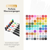 Sterla Premium Twinmarkers Stiften – 80-delige Alcohol Markerset met Drie Tips in Eén Marker, Inclusief Opbergtas