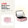 Luxury Beauty Case Bag with Mirror & LED Lighting – Perfect Makeup Case Organizer for Women - Size XL - Pink