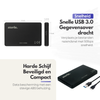 External 2.5" HDD / SSD Enclosure – Compact Storage Solution with SATA III and USB 3.0 Connection - Black