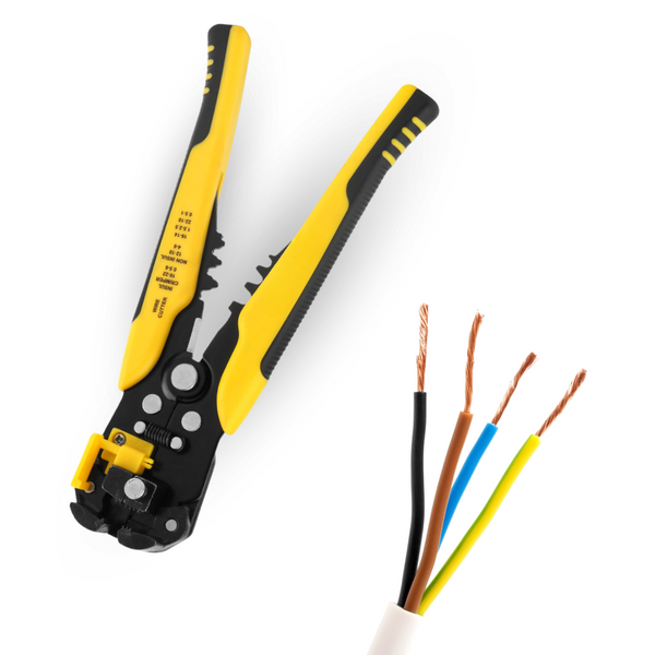 Maltrex Professionele 4-in-1 Automatische Draadstriptang met Knip- en Krimpfunctie – Striptang Geschikt voor Koper en Aluminium Draden