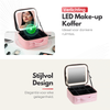 Make Up Tas met LED Spiegel - Zwart