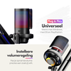 Premium RGB Microfoon met Verstelbare Arm – USB Plug & Play – Gaming Mic met POP Filter – Zwart