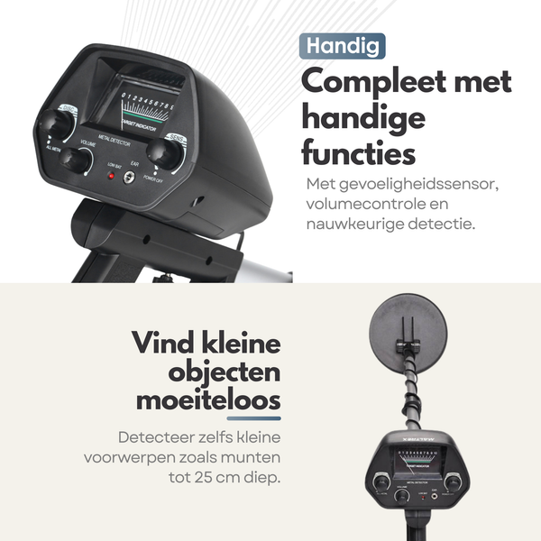 Premium Metal Detector for Kids - For Adventurous Exploration - With Adjustable Pole and LCD Display