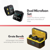 Draadloze Microfoonset – Professionele Draadloze Microfoons met Ruisonderdrukking – iPhone, Android & Camera