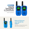 Walkie Talkie Set for Kids - Range up to 5 km - Flashlight - Drop-resistant - Compact and Lightweight - Blue