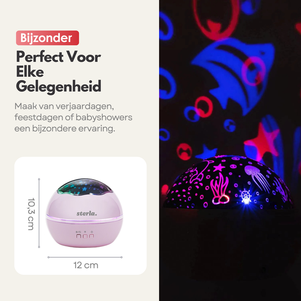 Star Projector Star Lamp - Different Light Modes - Starry Sky - Enchanting Atmosphere - Pink