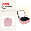 Make Up Tas met LED Spiegel - Zwart