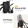 3in1 Fietstas – Waterdichte Fietsrugtas & Schoudertas – 25L Laptopvak – Geschikt voor Fiets & E-bike – PVC