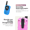 Walkie Talkie Set voor Kinderen - Oplaadbaar USB-C - Bereik tot 5 km - Zaklamp - Valbestendig - Compact en Lichtgewicht - Blauw & Roze
