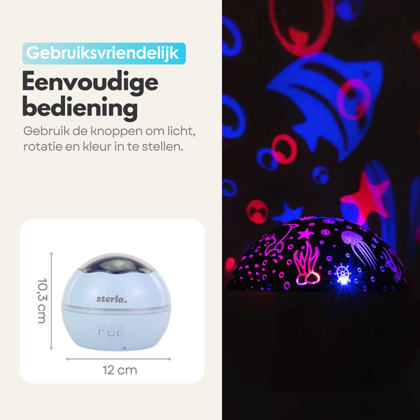 Star Projector Star Lamp - Different Light Modes - Starry Sky - Enchanting Atmosphere - Blue