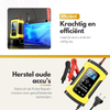 12V Acculader – Veilige en Efficiënte Oplader voor Auto, Motor, Boot en Camper - Drupellader 12V 6A tot 100Ah