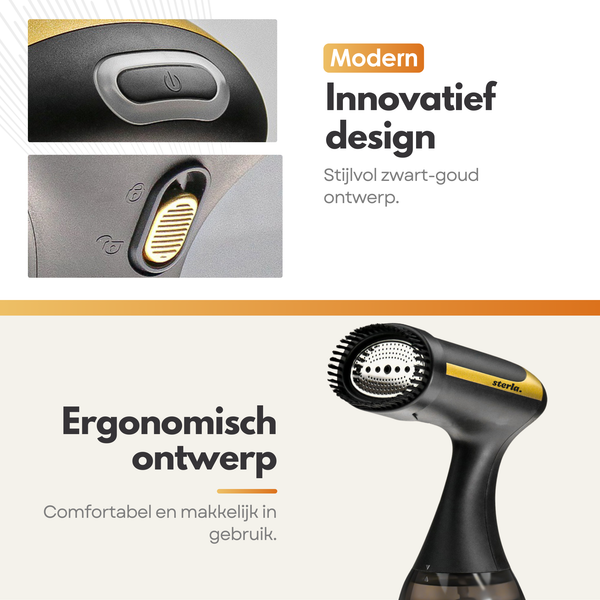 Premium Kledingstomer - Handstomer voor Kreukvrije Kleding - Compact, 1500W, 300ml Waterreservoir