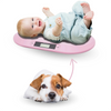 Babyweegschaal – Nauwkeurig Wegen tot 20 kg - TARE- en HOLD-Functie, Weegschaal Ideaal voor Baby's en Huisdieren - Inclusief Batterijen - Roze