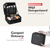 Luxury Make-up Bag - Beauty Case with Adjustable Compartments - Handy Size - Ideal for Travel - Black