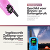 Walkie Talkie Set voor Kinderen - Bereik tot 5 km - Zaklamp - Valbestendig - Compact en Lichtgewicht - Blauw & Roze