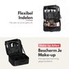 Luxury Make-up Bag - Beauty Case with Adjustable Compartments - Handy Size - Ideal for Travel - Black