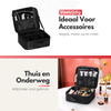 Luxury Make-up Bag - Beauty Case with Adjustable Compartments - Handy Size - Ideal for Travel - Black