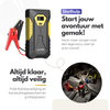 4in1 12V Jumpstarter- Auto Starthulp met Powerbank, LED Zaklamp en SOS Noodlicht - In Opbergkoffer