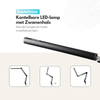 Adjustable LED Desk Lamp - 3 Light Settings - Dimmable - Adjustable - With Clamp Mounting - Black