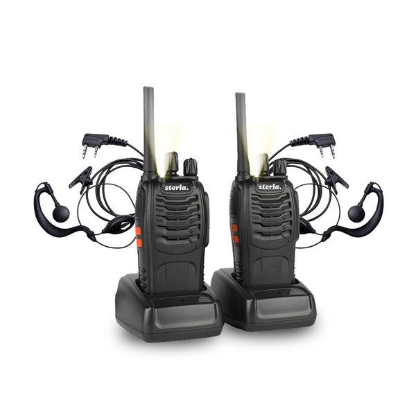 Professionele Portofoonset – PMR446 Vergunningsvrij Walkie Talkie – 16 Kanalen – Lange Batterijduur – Zaklamp