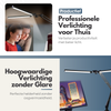 2in1 Verstelbare LED Bureaulamp - 3 Lichtstanden - Dimbaar - Verstelbaar - Met Klembevestiging & Poot - Zwart