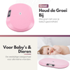 Babyweegschaal – Nauwkeurig Wegen tot 20 kg - TARE- en HOLD-Functie, Weegschaal Ideaal voor Baby's en Huisdieren - Inclusief Batterijen - Roze