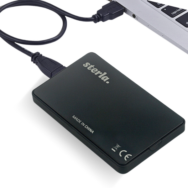 External 2.5" HDD / SSD Enclosure – Compact Storage Solution with SATA III and USB 3.0 Connection - Black