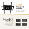 Sterla TV Muurbeugel – Draaibaar en Kantelbaar – Full Motion Beugel Geschikt voor 26-55 Inch TV’s tot 45KG – Universeel Ontwerp