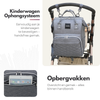 Sterla Luiertas Rugzak met USB-Aansluiting – Ruime Mama Tas met Geïsoleerde Vakken - Inclusief Kinderwagen Haken en Waterafstotend Materiaal – Grijs