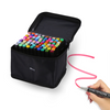 Sterla Premium Twinmarkers Stiften – 80-delige Alcohol Markerset met Drie Tips in Eén Marker, Inclusief Opbergtas