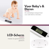 Baby Scale - Accurate Weighing up to 20 kg - TARE and HOLD Function, Scale Ideal for Babies and Pets - Batteries Included - White