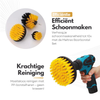 Maltrex 4-delige Boorborstel Set – Schoonmaak Borstels voor Boormachines – Schrobborstel Opzetstuk in 4 Maten – Nylon Reinigingsborstels voor Binnen en Buiten