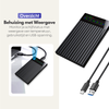 Premium Externe 2.5" HDD / SSD Behuizing met LCD Display – Compacte Opslagoplossing met SATA III en USB 3.0 Aansluiting - Zwart