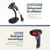 NAVIX 1D Wired Barcode Scanner - Flexible Stand - Fast and Accurate Scanning via USB - Plug &amp; Play Handheld Scanner - Scan from Paper and Screen